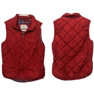 H&M by L.O.G.G. Red Puffer Vest Size 8